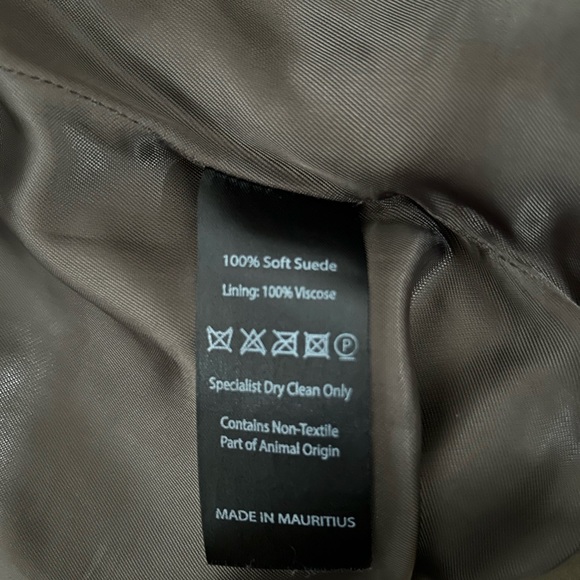 REAL Suede Biker Moto Jacket - Picture 4 of 4